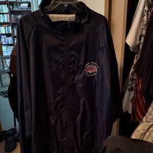 SUPERBOWL Windbreaker Jacket XL Navy